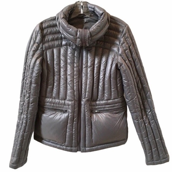Halifax Traders Ultra Light Down Gray Jacket M NWOT - Picture 1 of 10